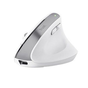 Миша Trust Bayo+ Multidevice Ergonomic, BT/WL/USB-A, біла 25399_TRUST фото