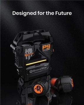 Навушники TWS Gravastar Sirius Plus, BT 5.3, чорний GSP9PLUS_BLK фото
