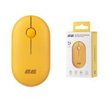 Миша 2E MF300 Silent, WL/BT, жовтий 2E-MF300WYW фото