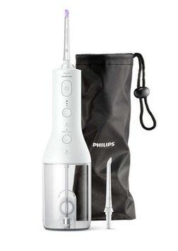 Іригатор Philips портативний Sonicare Cordless Power Flosser 3000, чаша 250 мл, чохол, 2 насадки , білий HX3826/31 фото