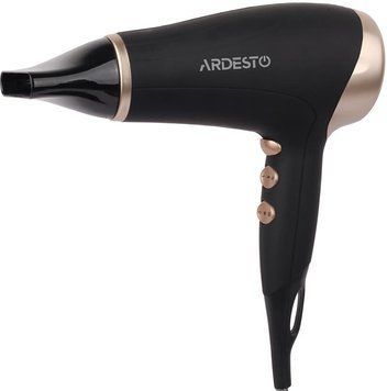 Фен Ardesto Gemini HD-522, 1800-2200Вт, 2 швидкості, 3 темпер. режими , функція Cool Shot, чорний HD-522 фото