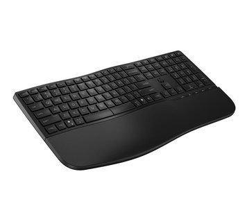 Клавіатура мембранна HP 680 Comfort Dual-Mode 111key, BT, EN/UK, чорний 8T6L8AA фото