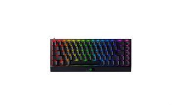 Клавіатура механічна Razer BlackWidow V3 Mini HyperSpeed 68key, Green Switch, USB-A/WL/BT, EN/RU, RGB, чорний RZ03-03891600-R3R1 фото