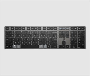 Клавіатура мембранна HP 720 Multi-Device Rechargeable, 109key, WL/BT, EN/UK, чорний 9T5B1AA фото