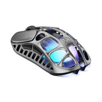 Миша GravaStar Mercury X Pro, 8K, BT/WL/USB-A, RGB, сірий GSXPRO_GRY фото