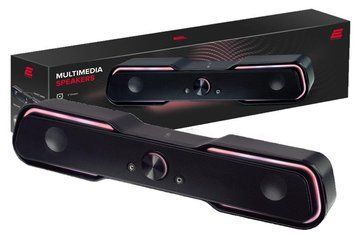Акустична система (саундбар) 2E PCS101 RGB, 2.0, USB, Black 2E-PCS101BK фото