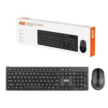 Комплект клавіатура та миша 2E MK420 WL, EN/UK, чорний 2E-MK420WB_UA фото