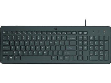 Клавіатура мембранна HP 150, 104key, USB-A, EN/RU, чорний 664R5AA фото