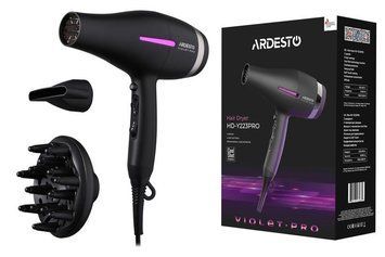 Фен Ardesto Violet PRO HD-Y223PRO, 1850-2200Вт, 2 швидкості , 3темп.режими, дифузор, чорний HD-Y223PRO фото