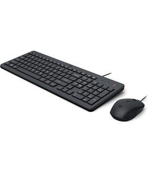 Комплект клавіатура та миша НР 150, USB-A, EN/RU, чорний 240J7AA фото