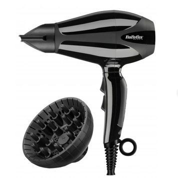 Фен Babyliss, 2400Вт, 3 режими, дифузор, іоніз-я, хол. обдув, чорний 6715DE фото