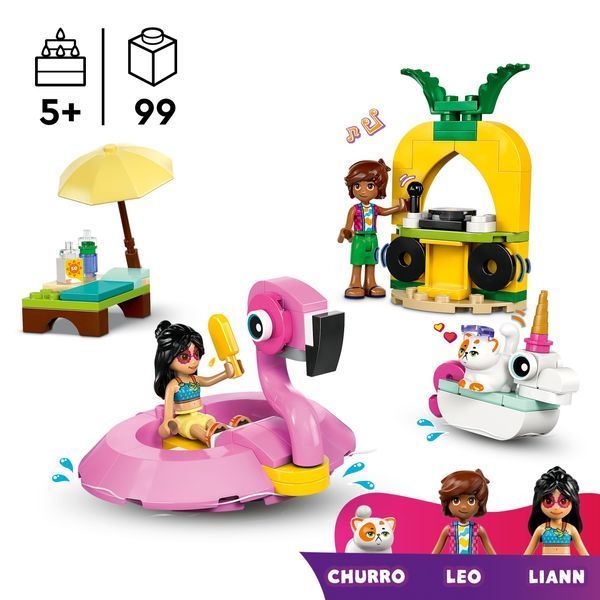 Конструктор LEGO Friends Вечірка єдинорога та фламінго біля басейну (42658) 42658 фото