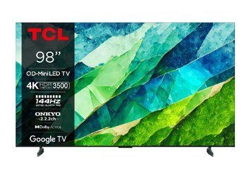 Телевізор 98" TCL 98C855 MiniLED 4K 144Hz Smart Google TV Titan ONKYO sound 98C855 фото