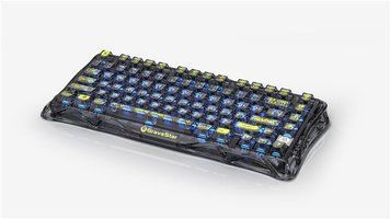 Клавіатура механічна GravaStar Mercury K1 Lite 80keys, GravaStar x BSUN Grey, BT/WL/USB, чорний GSK1LITE_XTAL_BLK фото