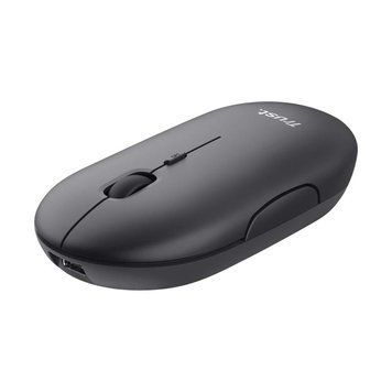 Миша Trust Puck Rechargeable, Ultra-Thin, BT/WL, Silent, чорний 24059_TRUST фото