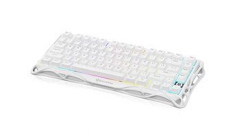 Клавіатура механічна GravaStar Mercury K1 Lite 80keys, GravaStar x BSUN Grey, EN/UKR, BT/WL/USB, білий GSK1LITE_WHT фото