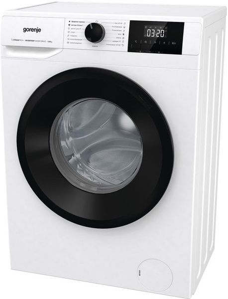 Пральна машина Gorenje W3NGPI61SBS, 6кг, 1000, A+++, 43.5см, дисплей, пар, інвертор, білий W3NGPI61SBS фото