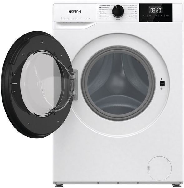 Пральна машина Gorenje W3NGPI61SBS, 6кг, 1000, A+++, 43.5см, дисплей, пар, інвертор, білий W3NGPI61SBS фото
