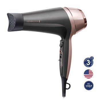Фен Remington Curl&Straight Confidence, 2200Вт, 3 режими, дифузор,гребінець,іоніз-я, хол. обдув, чорно-беж D5706 фото