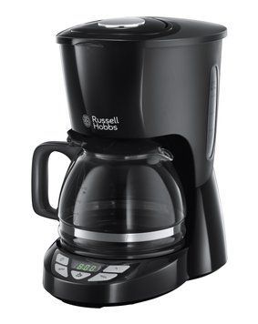 Кавоварка Russell Hobbs крапельна Textures Plus 1.25л, мелена, чорний 22620-56 фото