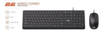 Комплект клавіатура та миша 2E MK405 USB-A, EN/UK/RU, чорний 2E-MK405UBK фото