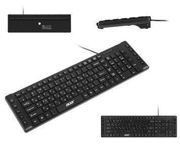 Клавіатура мембранна Acer OKW010, 115key, USB-A, EN/UKR/RU,чорний ZL.KBDEE.012 фото