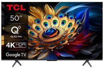 Телевізор 50" TCL 50C69B QLED 4K 60Hz Smart Google TV Black 50C69B фото