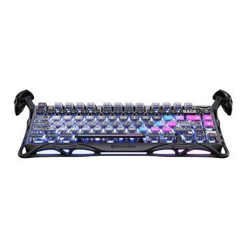 Клавіатура механічна GravaStar Mercury K1 Pro 80keys, GravaStar x Kailh Speedy Mint, BT/WL/USB, чорний GSK1PRO_CMBLK фото