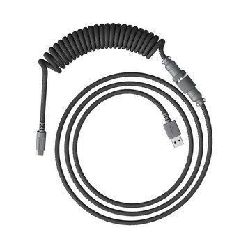 Кабель заряджання/синхронізації HyperX USB-A > USB-C, спіральний, 1.37м, сірий 6J678AA фото