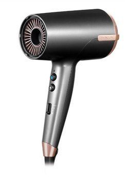 Фен Remington One, 2000Вт, 8 режимів, дифузор,чохол,іоніз-я, хол. обдув, термо-сенсор, сірий D6077 фото