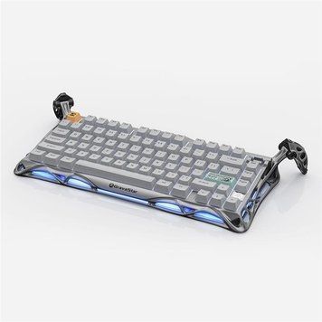 Клавіатура механічна GravaStar Mercury K1 Pro 80keys, GravaStar x Kailh Speedy Mint, EN/UKR, BT/WL/USB, сірий GSK1PRO_GRY фото