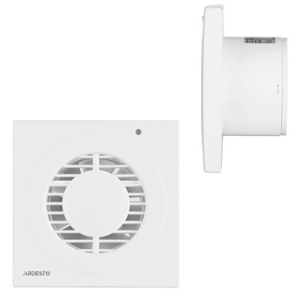 Витяжний вентилятор Ardesto BFO-100W, 15 Вт, 80 м3/г, білий BFO-100W фото