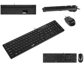 Комплект клавіатура та миша Genius SlimStar C-126, EN/UKR/RU, чорний 31330007407 фото