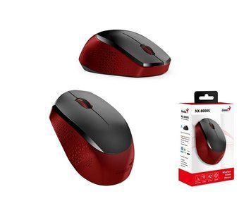 Миша Genius NX-8000S, Silent, WL, червоний 31030025401 фото