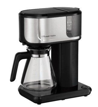 Кавоварка Russell Hobbs  Attentiv, 1.25л, мелена, чорно-срібний 26840-56 фото