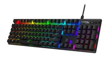 Клавіатура механічна HyperX Alloy Origins PBT 104key, AqUK, USB-A, EN/UA, RGB, чорний 639N5AA фото