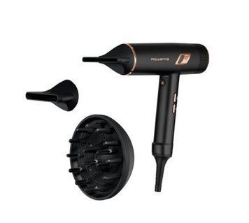 Фен Rowenta T-Shape Maesteria, 2000Вт, 3 режими, дифузор, іоніз-я, хол. обдув, чорний CV9920F0 фото