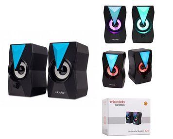 Акустична система MICROLAB B-22 2.0, USB, mini-jack, чорний B-22 фото