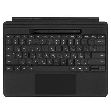 Клавіатура зі стілусом для планшета Microsoft Surface Pro 8 - 11, Pro X, UKR/ENG, чорна 8X8-00141 фото