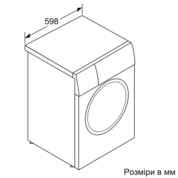 Пральна машина Bosch WGB256A1UA, 59 см, 10 кг, 1600 об/хв WGB256A1UA фото