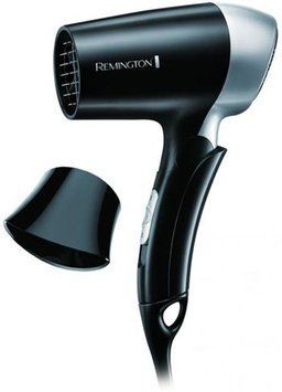 Фен Remington дорожній On The Go, 1400Вт, 2 режими, складна ручка, чорний D2400 фото