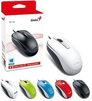 Миша Genius DX-120, USB-A, білий 31010105102 фото