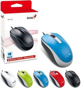 Миша Genius DX-120, USB-A, синій 31010105103 фото