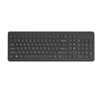 Клавіатура мембранна HP 220, 104key, WL, EN/UK, чорний 805T2AA фото