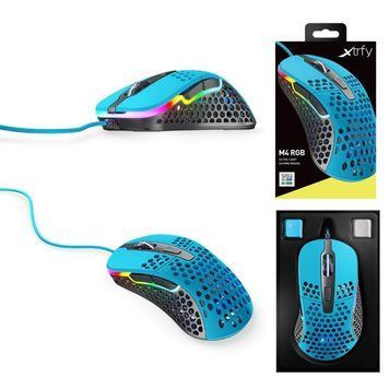 Миша Xtrfy M4, USB-A, RGB, Miami Blue XG-M4-RGB-BLUE фото