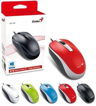 Миша Genius DX-120, USB-A, червоний 31010105104 фото